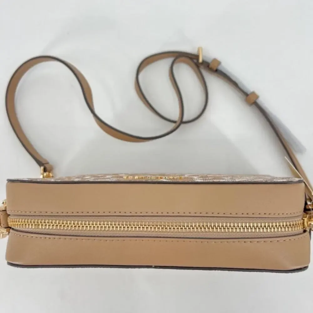 Michael Kors Camel Multi Jet Set Camera Crossbody NWT